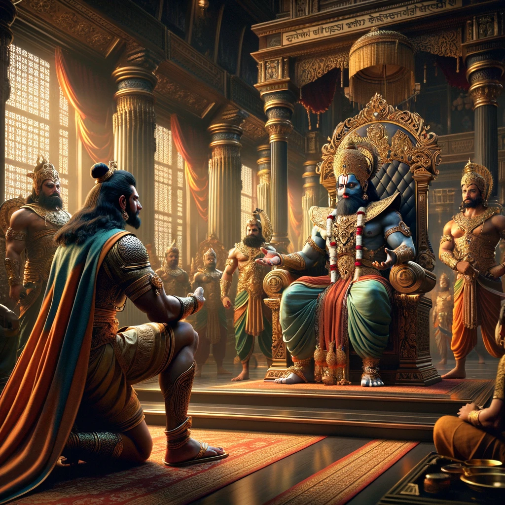 Hanuman Identifies Himself to Ravana